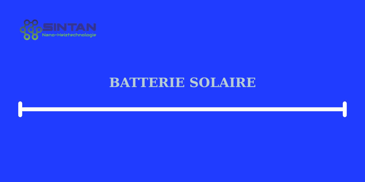 batterie solaire