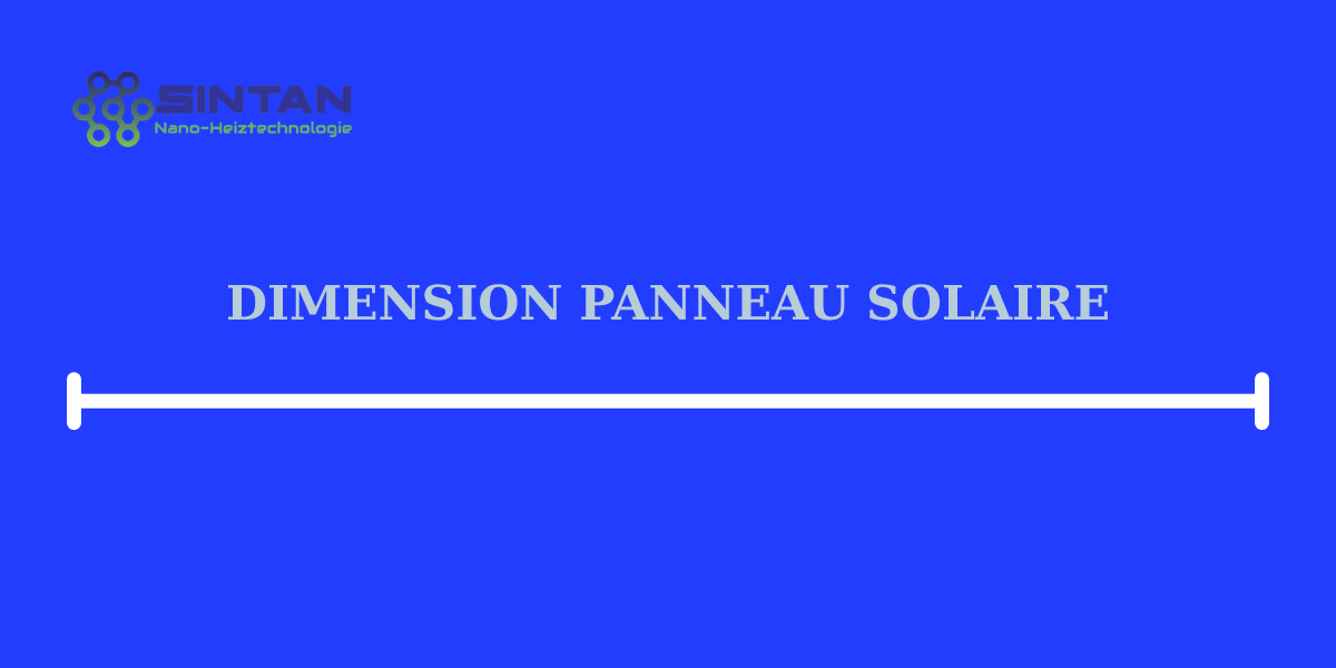 dimension panneau solaire