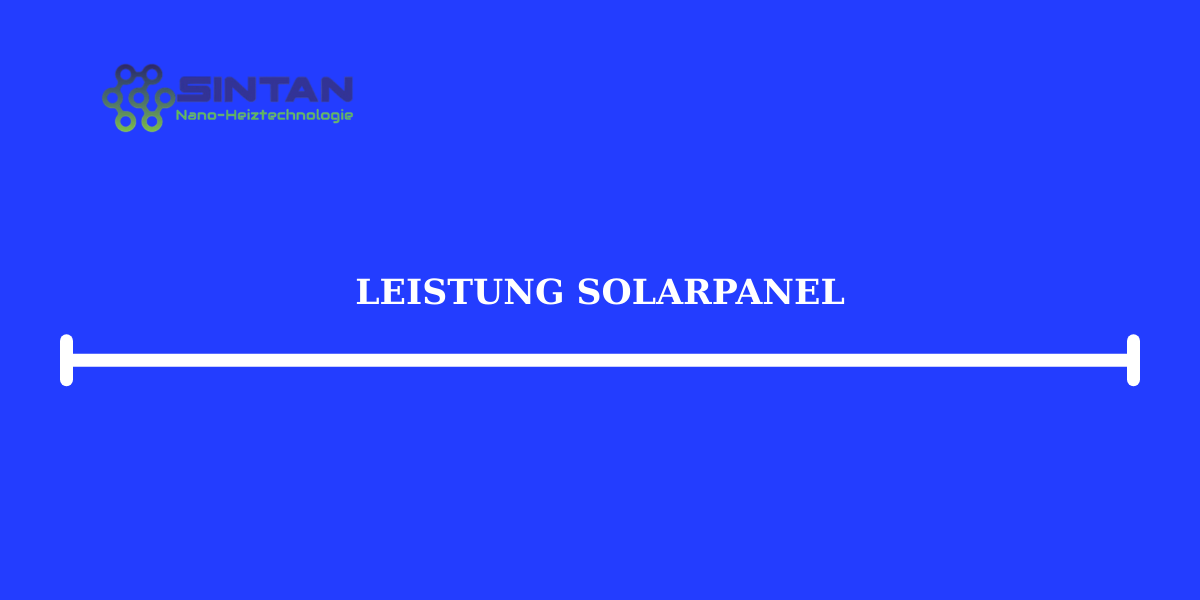 Leistung Solarpanel