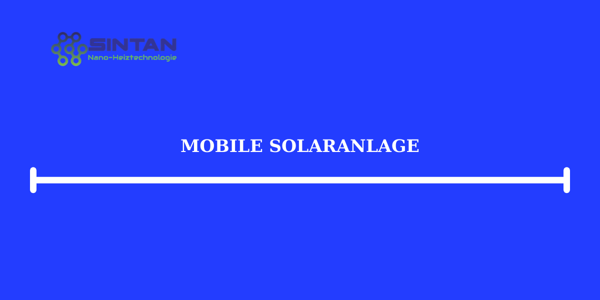 Mobile Solaranlage