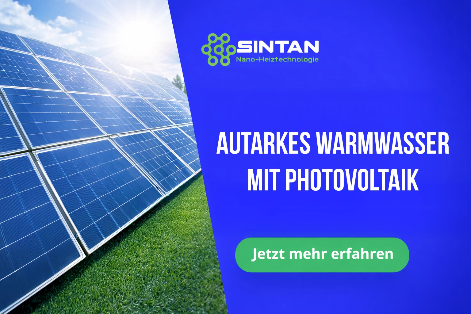 Autarkes Warmwasser mit Photovoltaik
