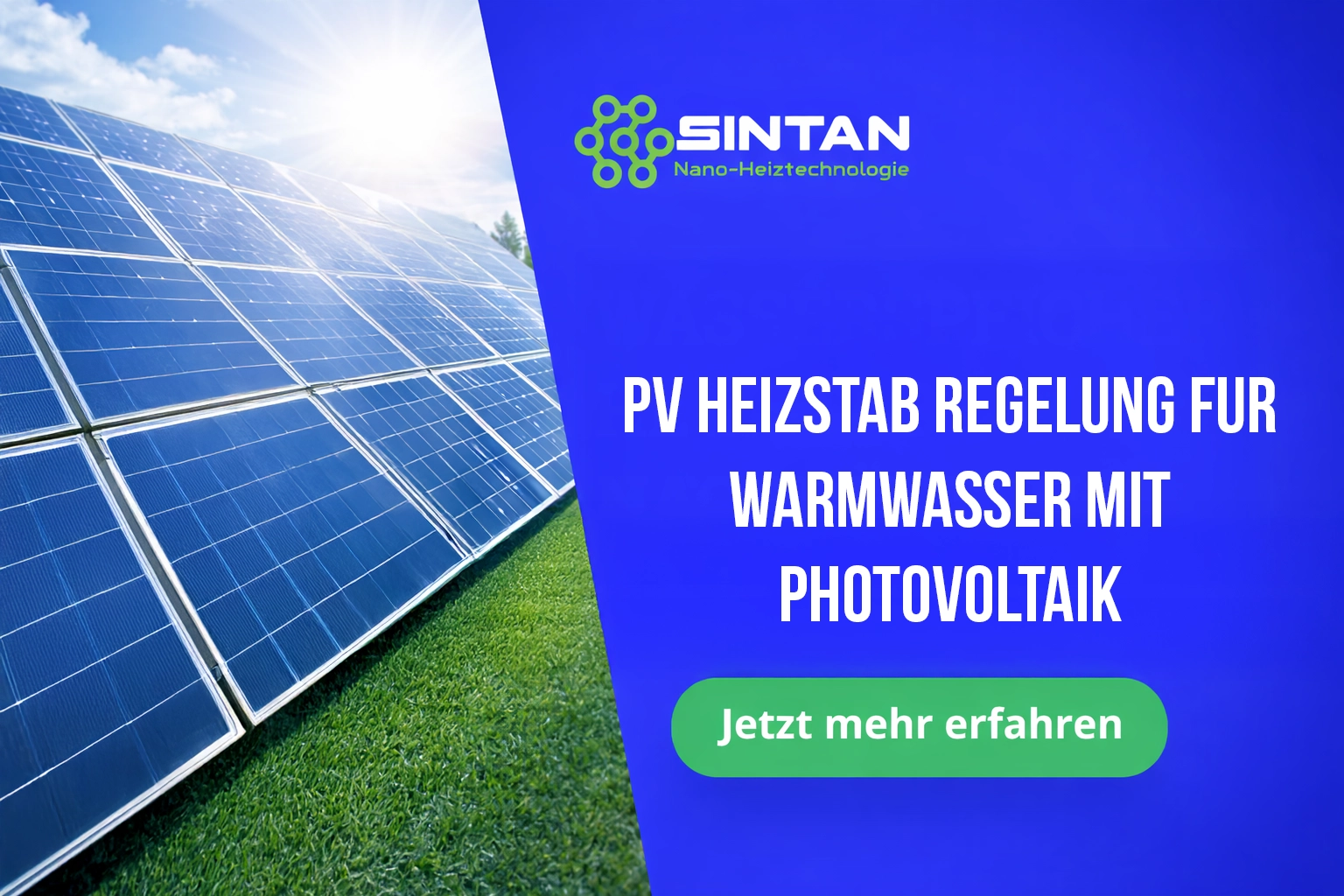 PV Heizstab Regelung für Warmwasser mit Photovoltaik
