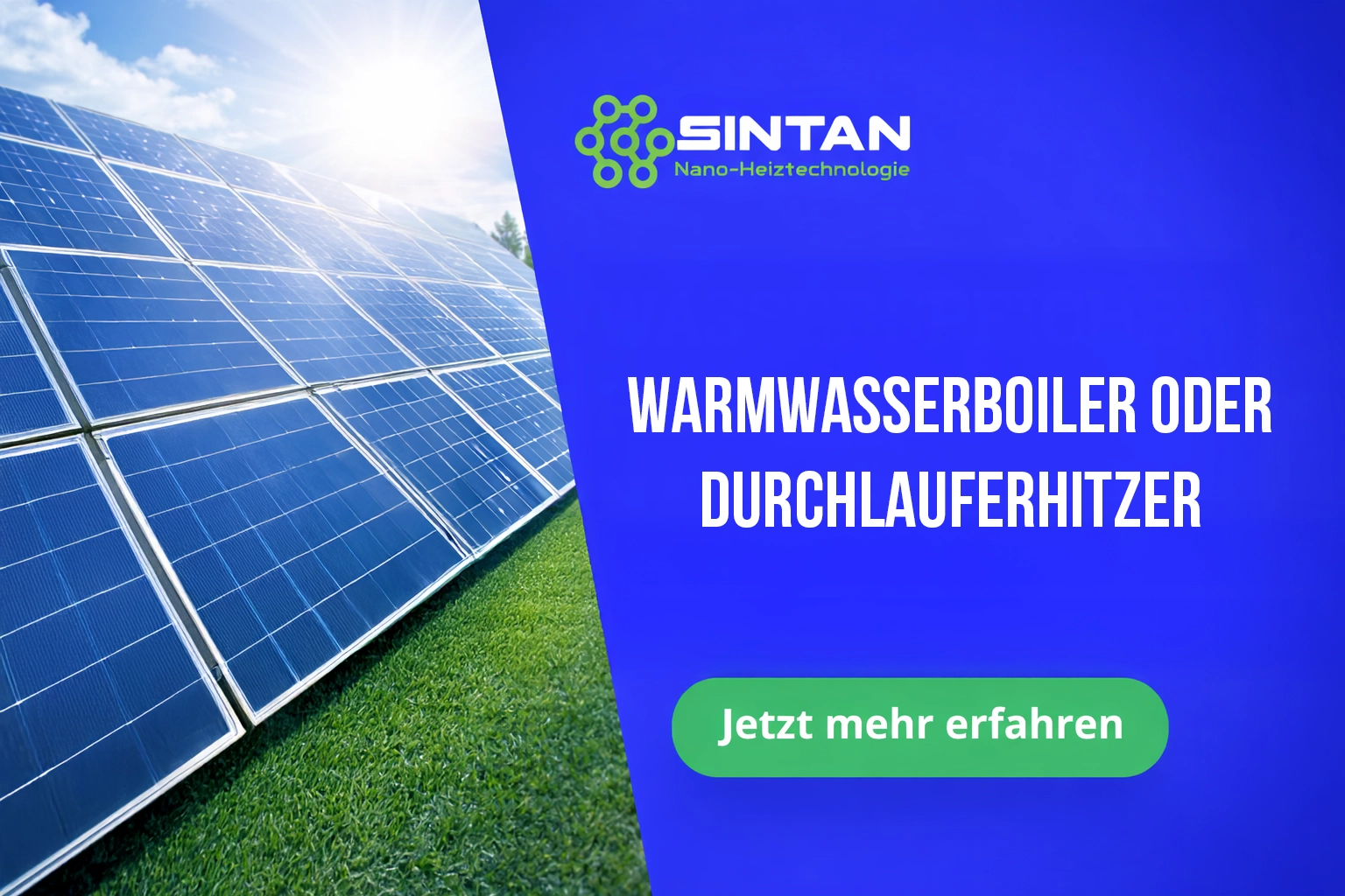 Warmwasserboiler oder Durchlauferhitzer