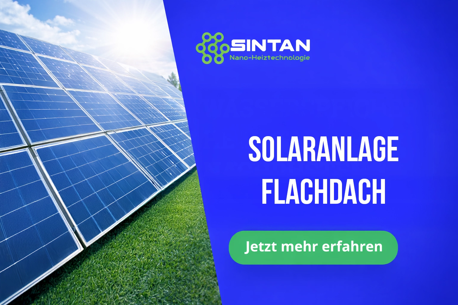 Solaranlage Flachdach