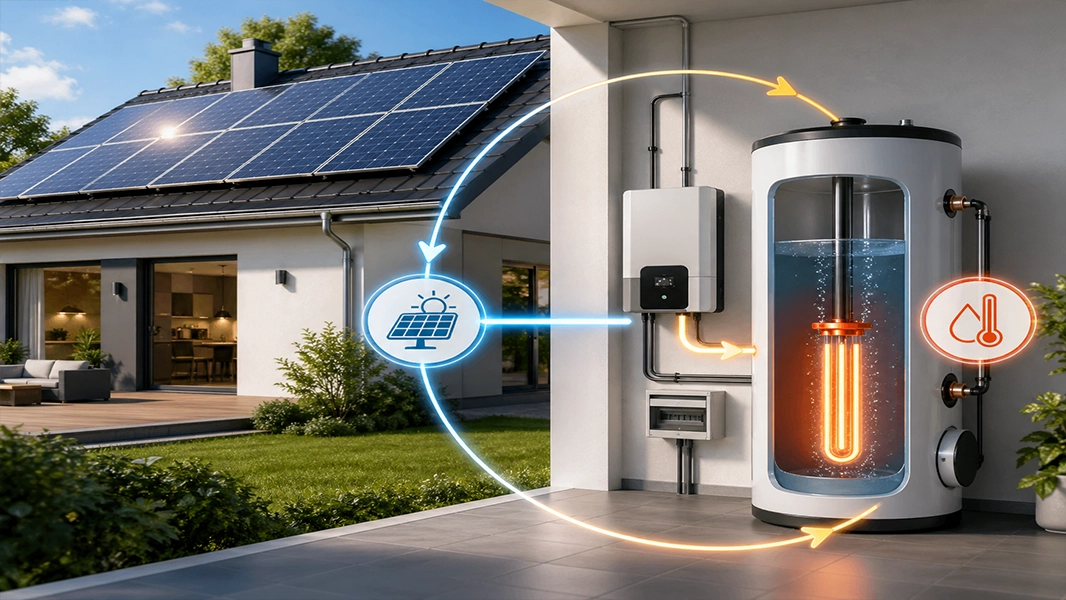 Heizstab Wasser mit PV-Anlage: Eigenverbrauch sinnvoll erhöhen